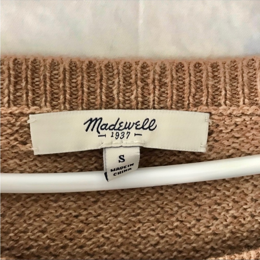 | madewell • chronicle textile pullover sweater • size small | - Picture 4 of 5